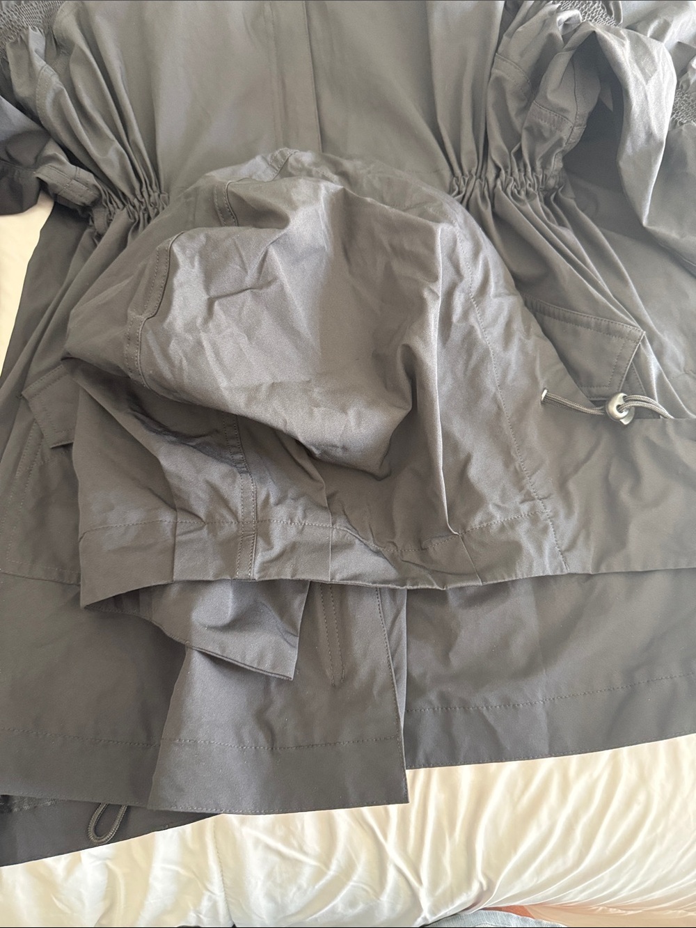 Fabletics Black Ruched-Waist Utility Jacket - Picture 5 of 8